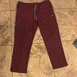 Figs Kade scrub pants XLP Burgandy